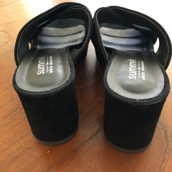 Summit by White Mountain Crisscross Suede Heels - Picture 3 of 10